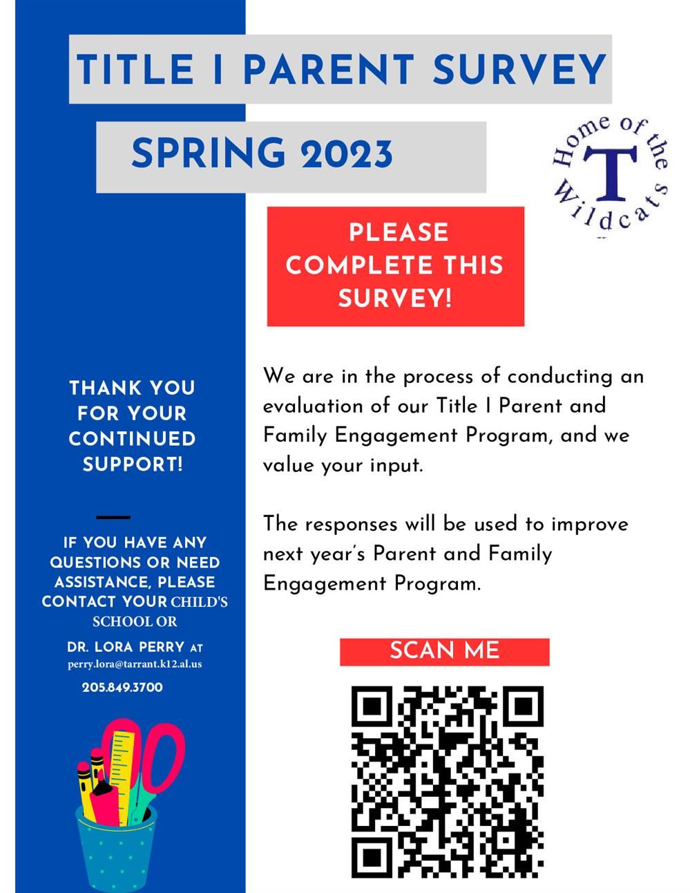  Title I Parent Survey English